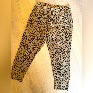 Nili Lotan Nolan sweatpants - Whiskey Leopard Print